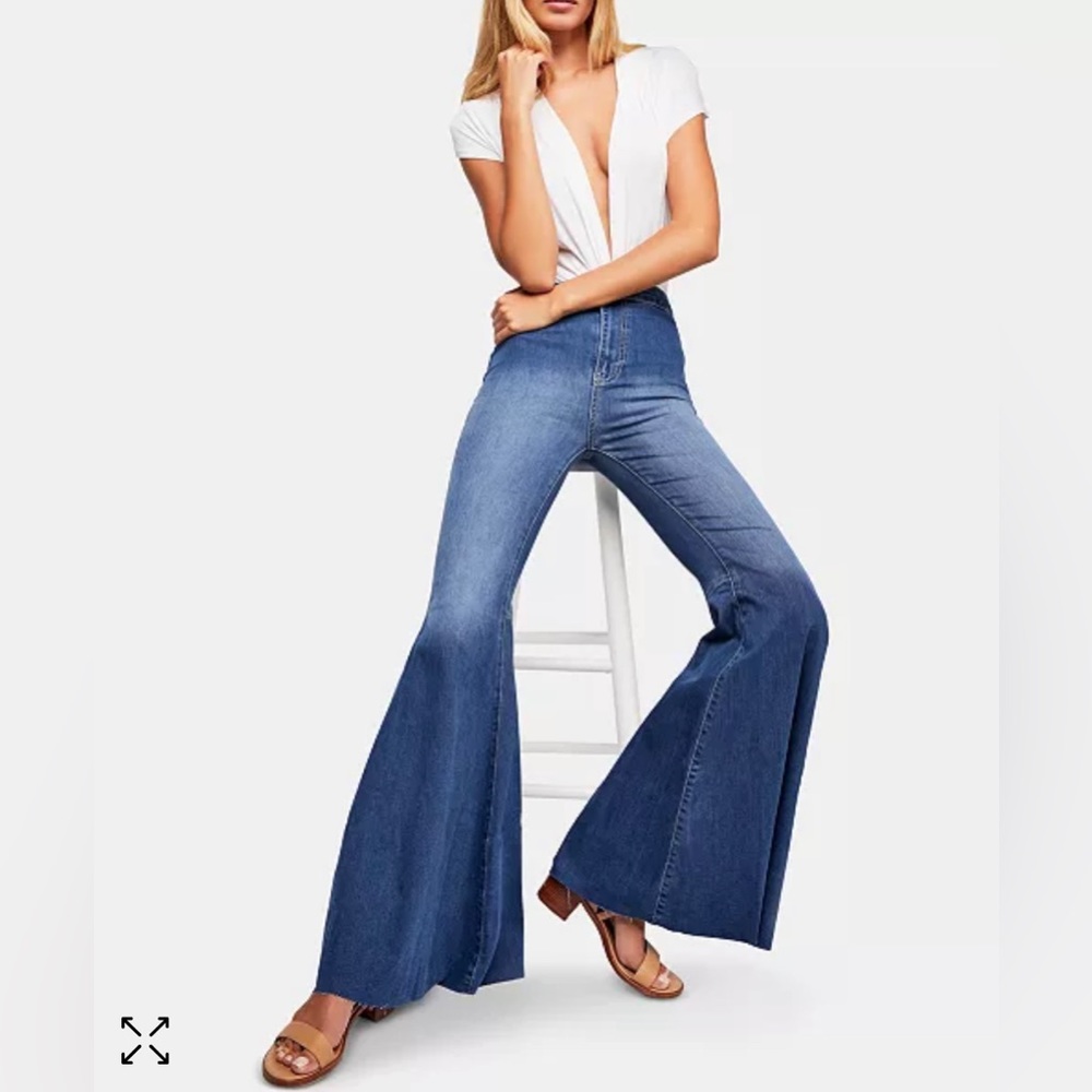 Free People Float On Flared Jeans Sz 24